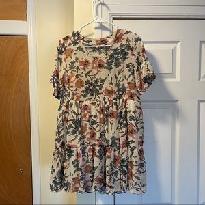 Shein floral short dress S